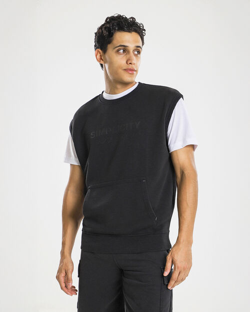 Chaleco Estampado Negro